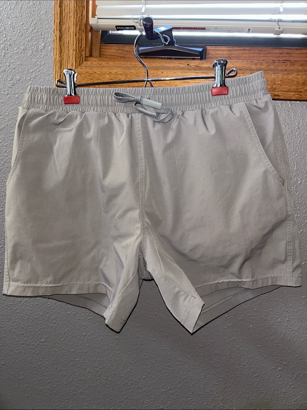 Bear Bottom Echo Athletic Drawstring Shorts —  Beige